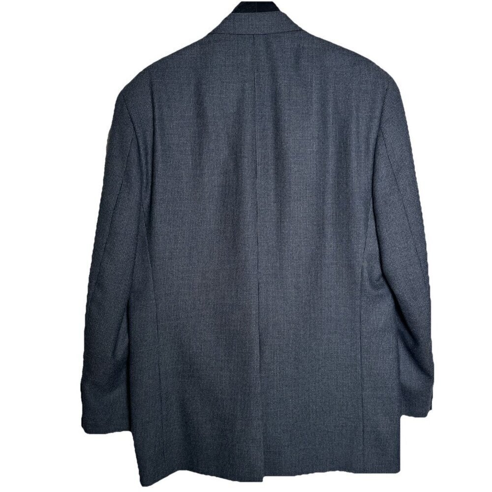 Ralph Lauren Men's Wool Tweed Sport Coat Jacket Sz 44L Herringbone Gray Blazer - Picture 2 of 11